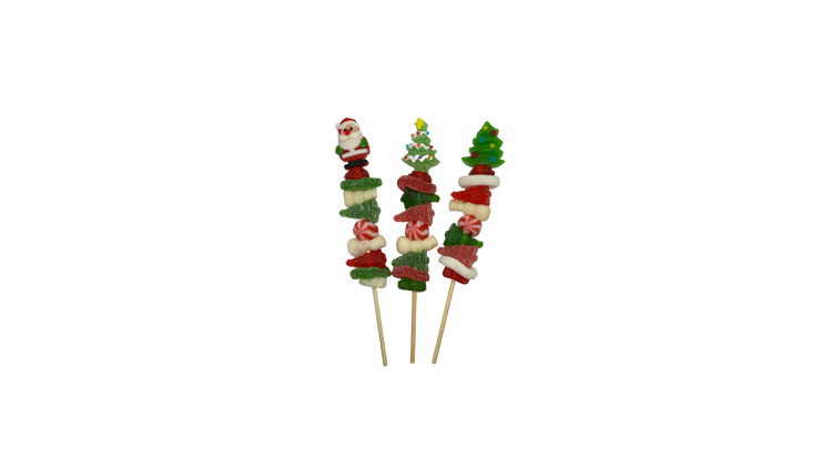 Brochettes de bonbons – Xmas version