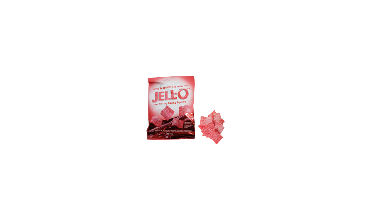 Carrés de bonbons Jell-O à la cerise acidulée