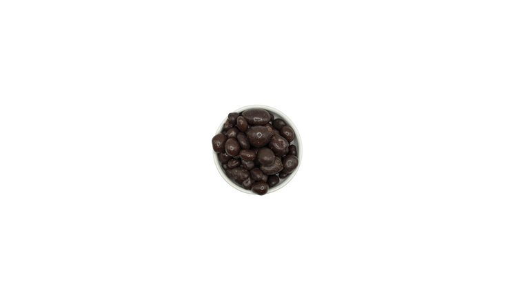 Raisin coated with 45% dark chocolate